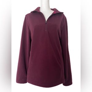 Lands End Women’s 1/4 Zip Fleece Pullover